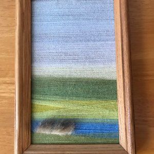 Vintage LAtvian Wall art ~hand made small picture